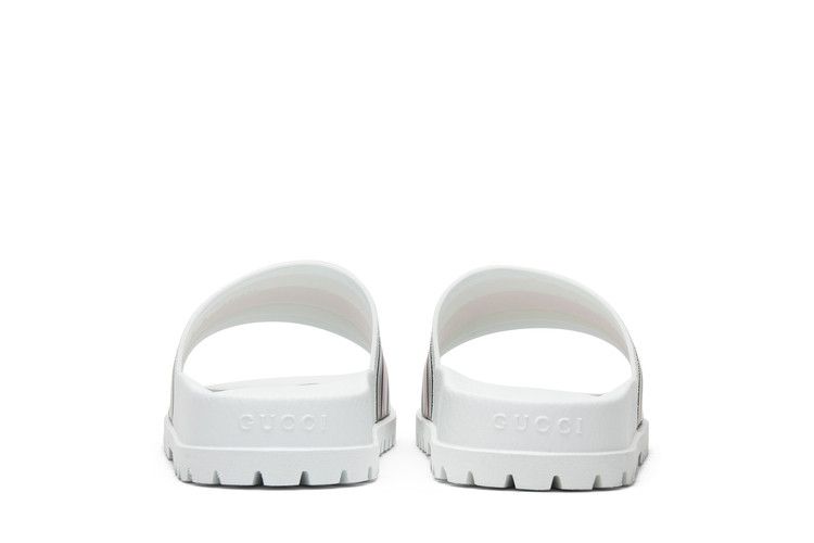 Gucci Web Slide Sandal White