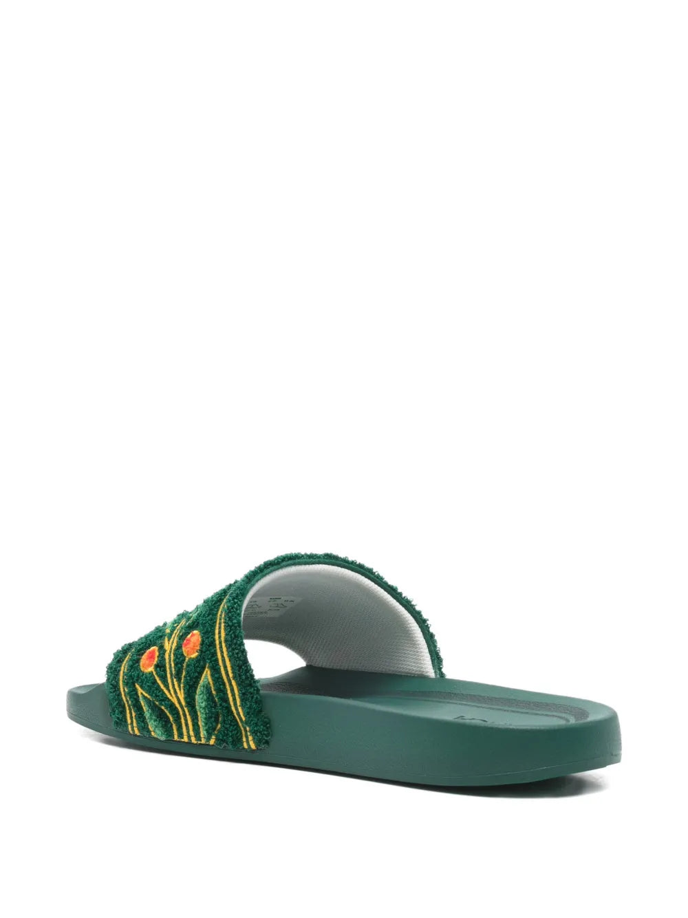 floral-embroidered slides