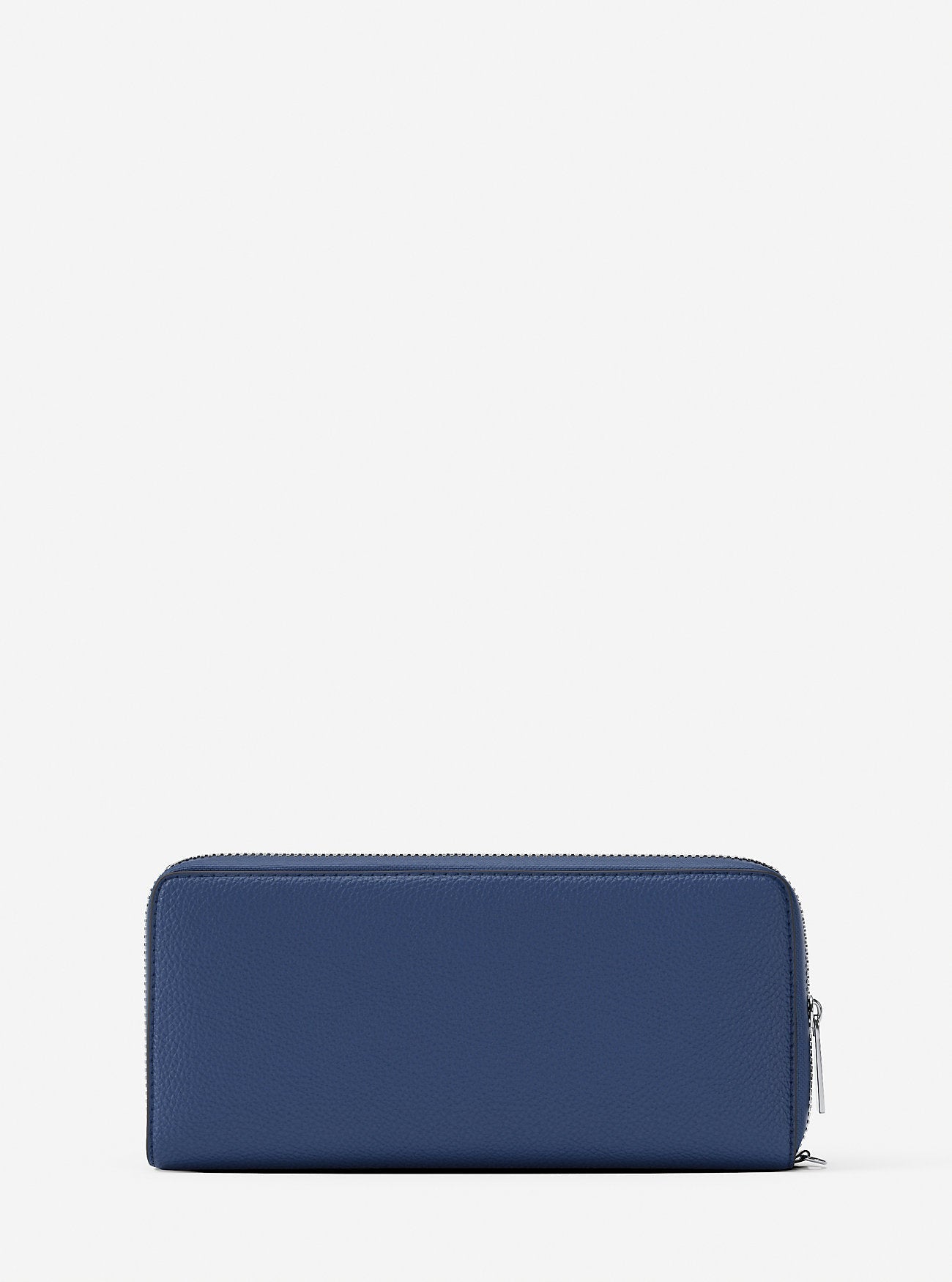 Michael Kors Large Pebbled Leather Continental Wallet Galaxy Blue