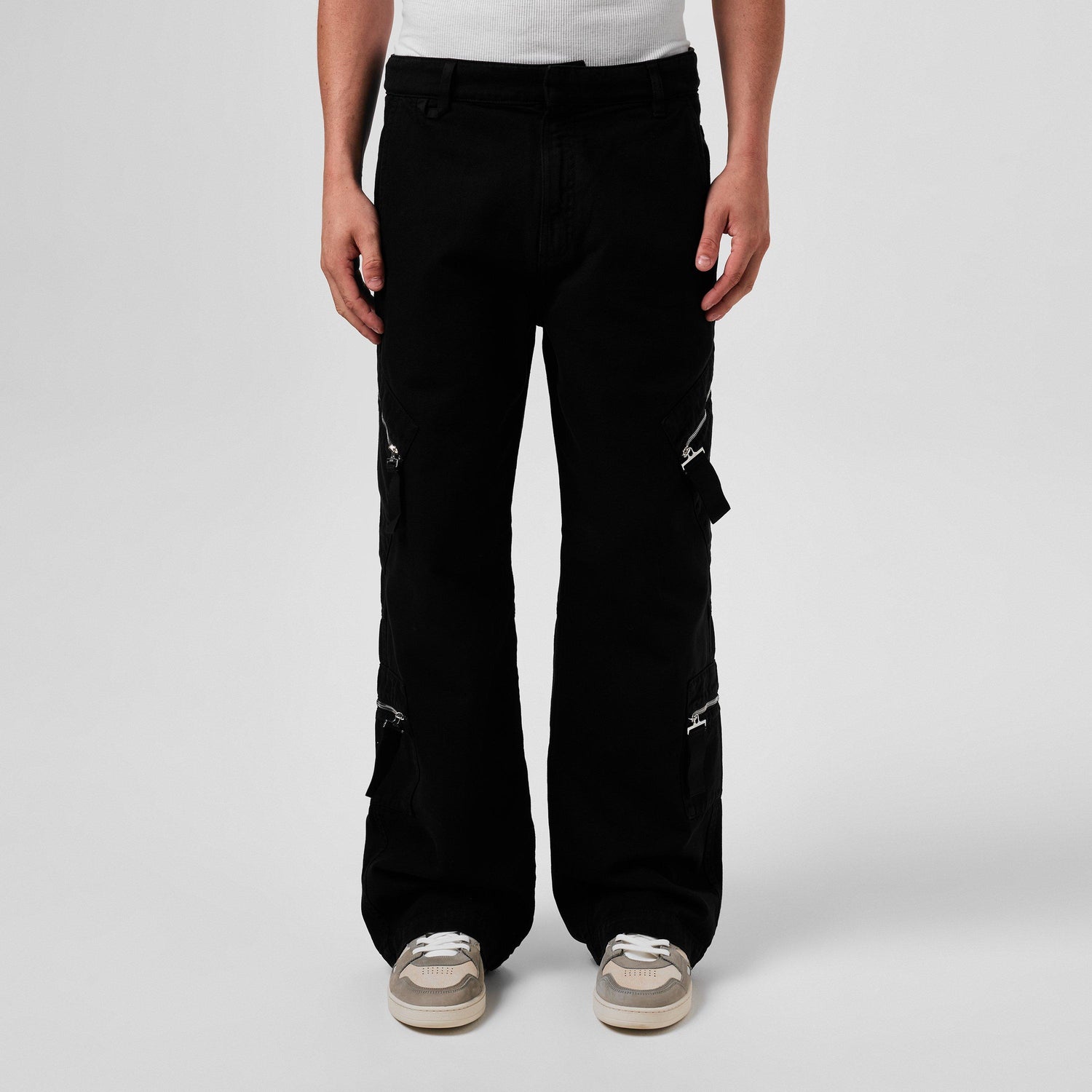 Le Marrone Zipped Cargo Trousers