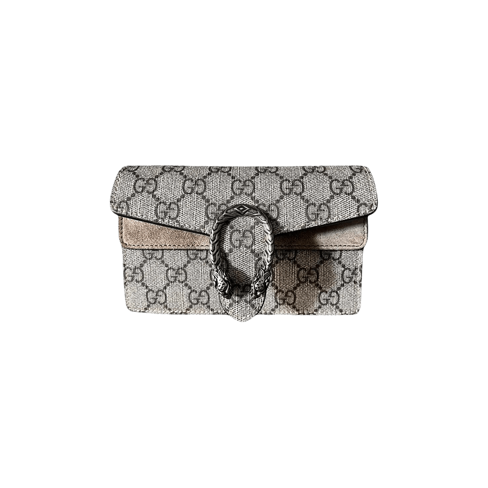 Gucci Dionysus GG Supreme Super Mini Bag Beige