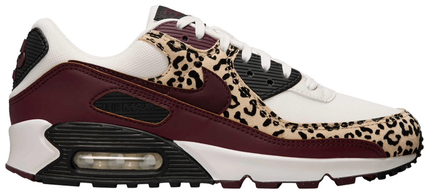Nike Wmns Air Max 90 'Burgundy Leopard'