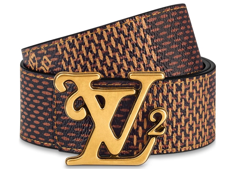Louis Vuitton x Nigo Squared Reversible Belt Damier Ebene Giant 40MM Brown