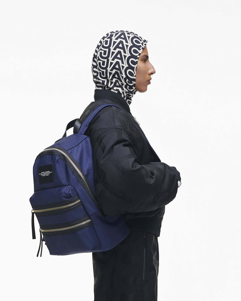 Marc Jacobs Marc Jacobs The Biker Nylon Large Backpack Midnight Blue Midnight Blue