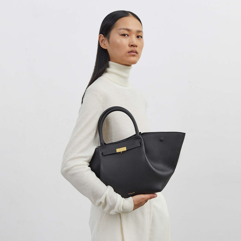 DeMellier The Midi New York black small grain