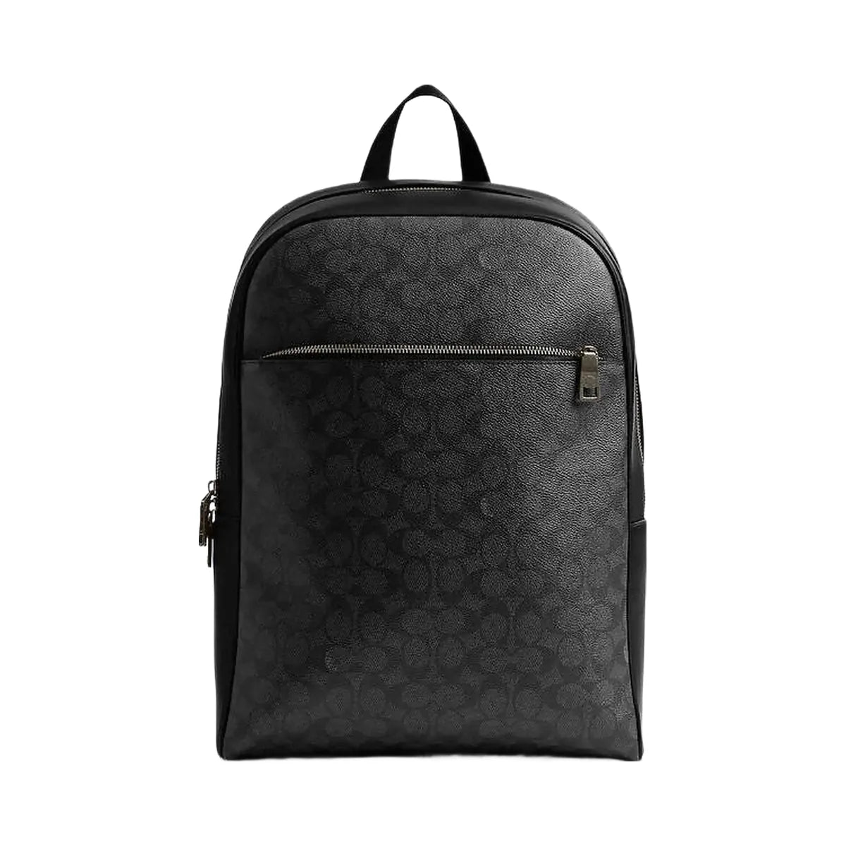 Coach Owen Backpack In Signature Canvas Signature Canvas-Gunmetal-Charcoal-Black