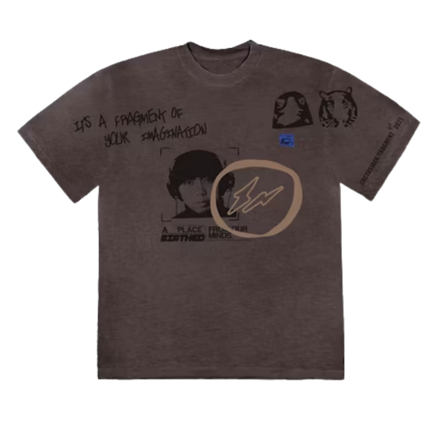 Travis Scott Cactus Jack For Fragment Hiroshi T-Shirt Brown Pepper