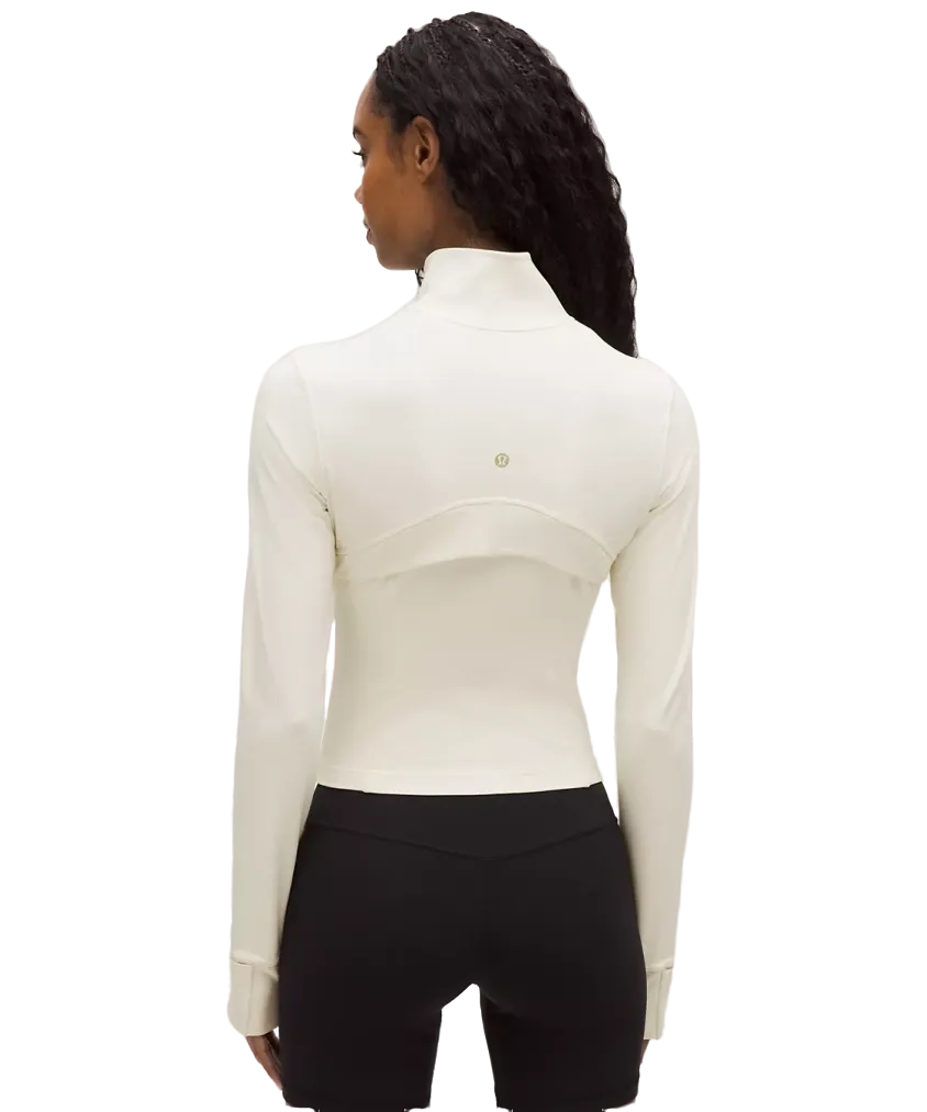 Lululemon Define Cropped Jacket Nulu Light Ivory/Gold