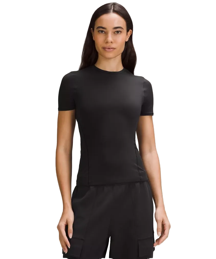 Lululemon Wundermost Ultra-Soft Nulu Hip-Length Crewneck Shirt Black