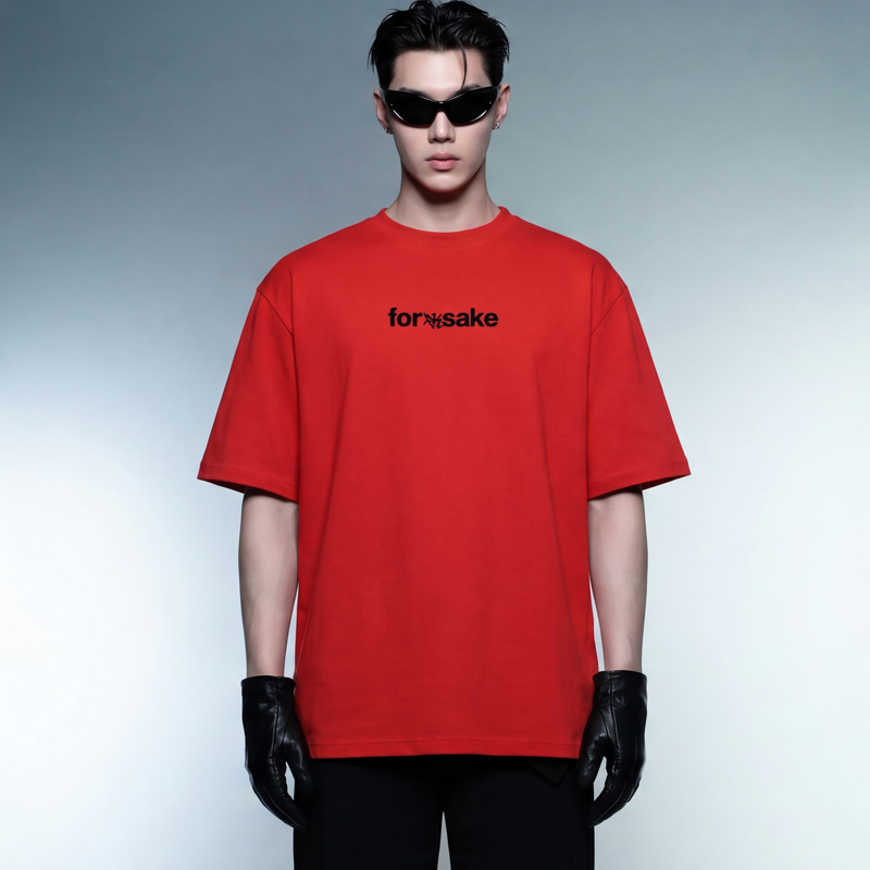 Forfksake Basic Staple Red T-Shirt