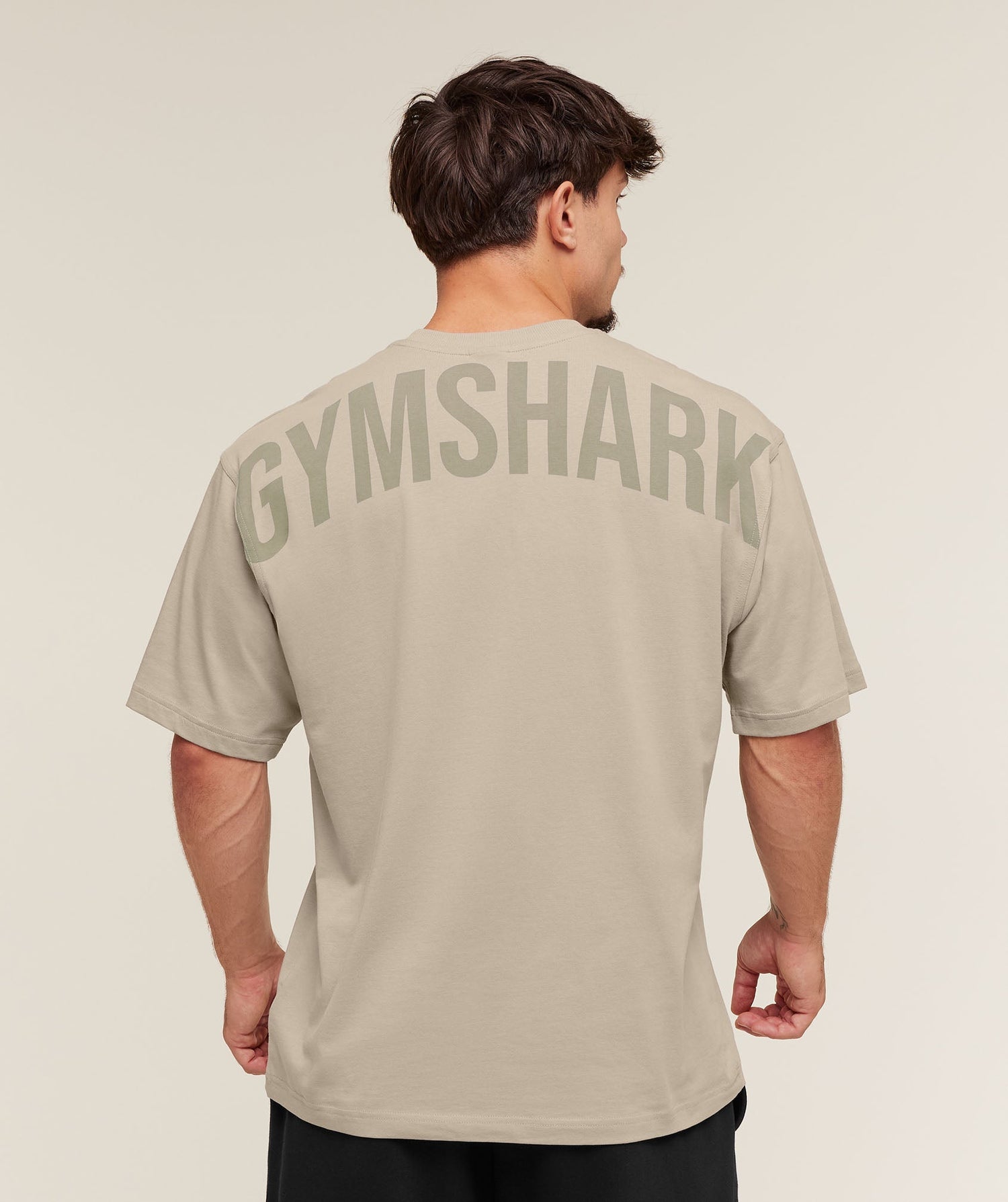 Power T-Shirt oversized fit Mushroom Grey