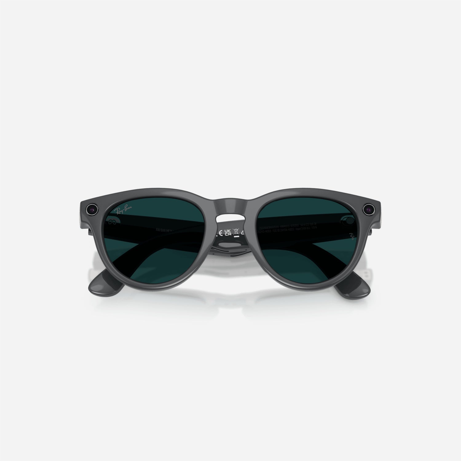 Ray-Ban Meta Headliner Shiny Asteroid Grey Frame Clear-Emerald Lens Transition - Gen 2